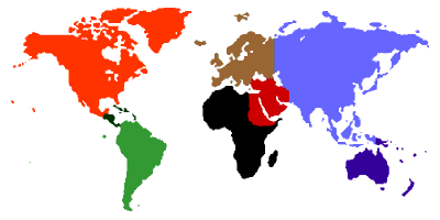 Click on the continent of choice.